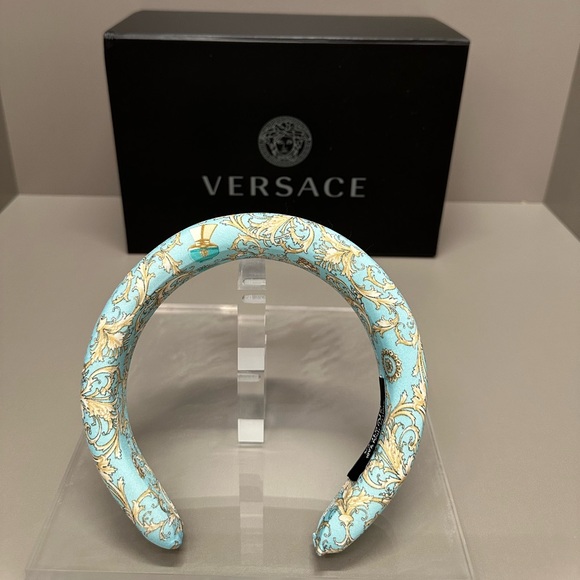 VERSACE DYLAN TURQUOISE HEADBAND NWT - Picture 6 of 10